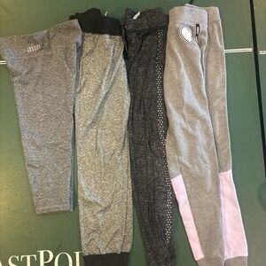 Kids Gray and Black Joggers